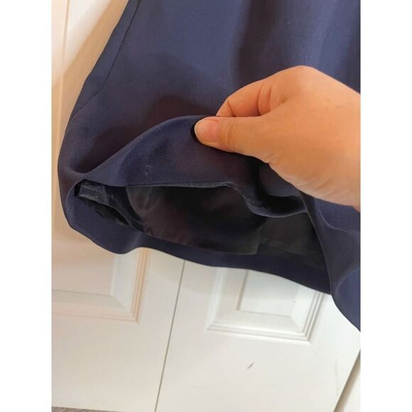 J. Crew Crepe Box Pleated A Line Fully Lined Mini Skirt - Picture 4 of 7